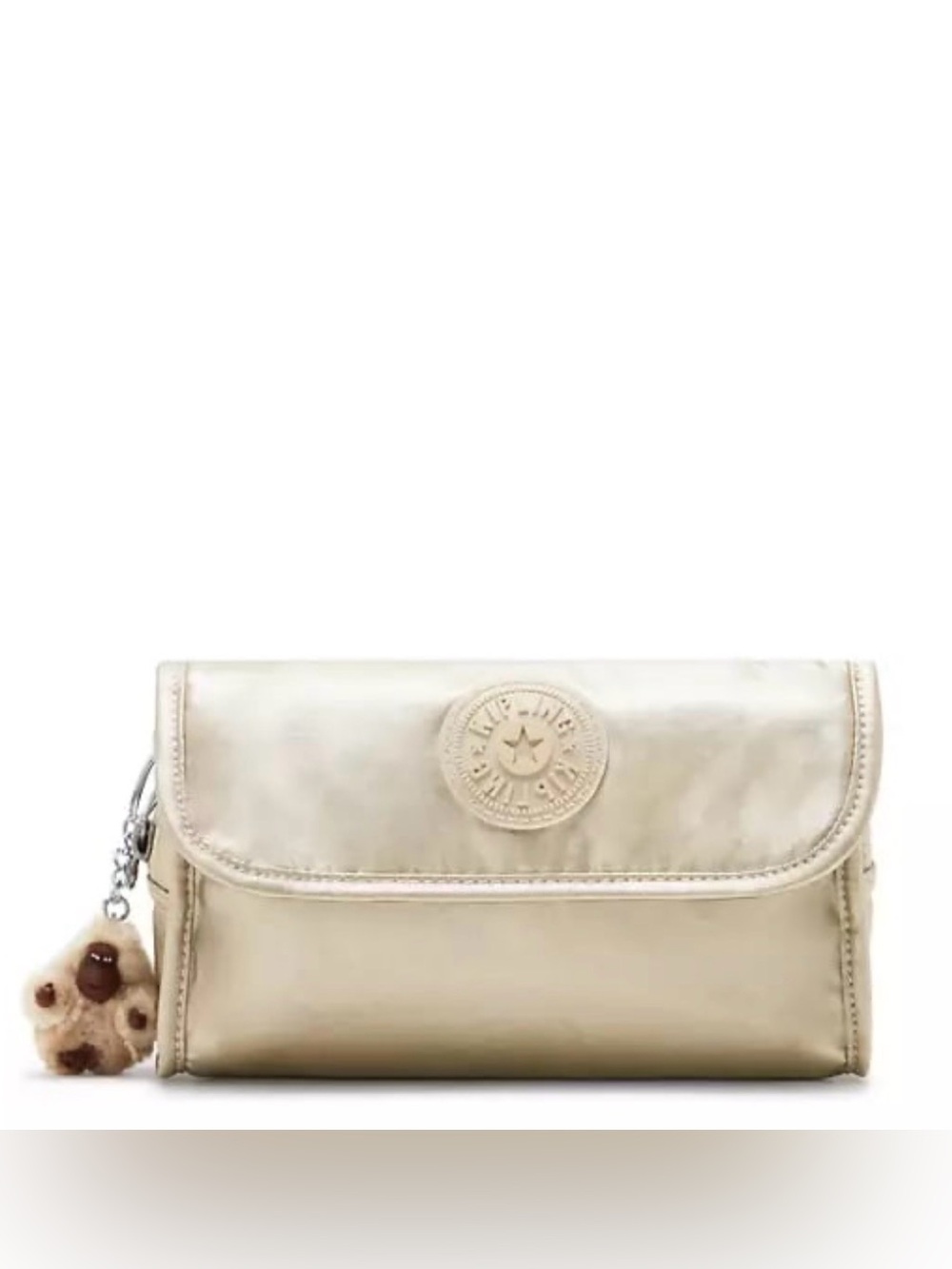 Kipling Daisee Gold Metallic Pouch NEW
